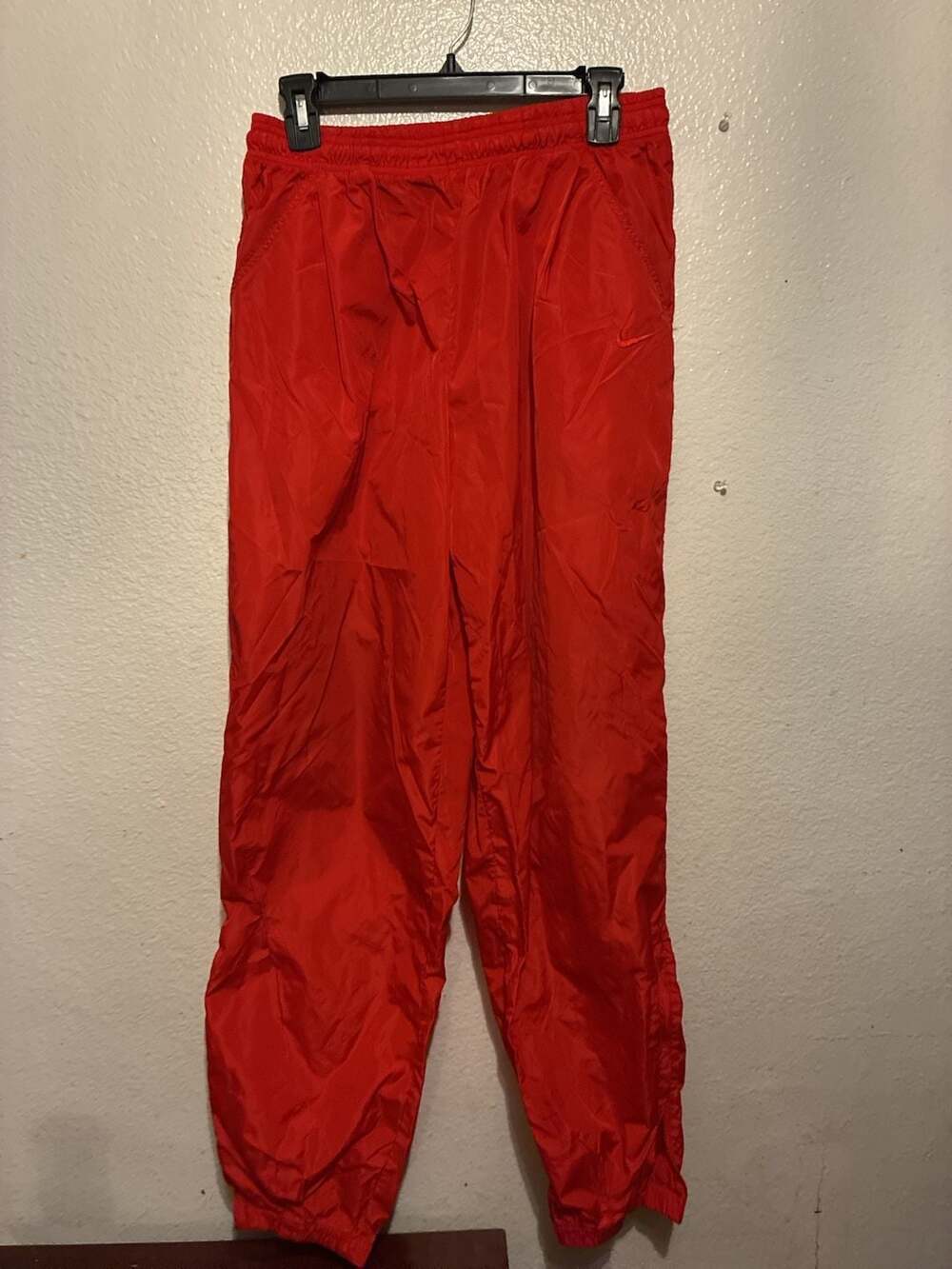 Vintage Nike Nylon Track Pants Red